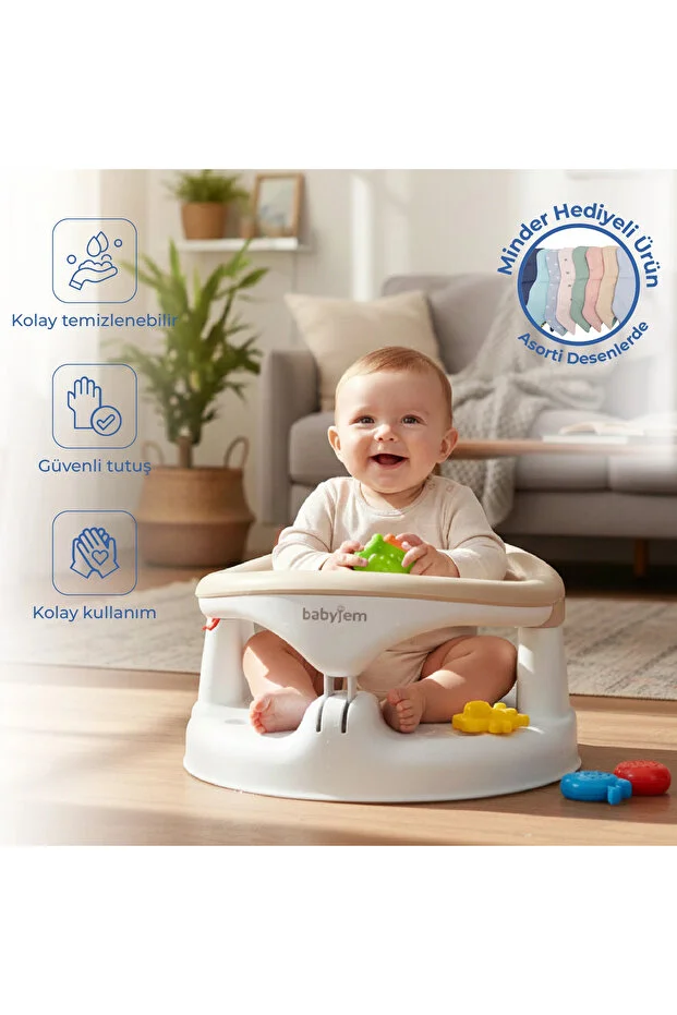 Yandan Açılır Mama Oturağı & Minder 2'li Set Yandan Açılır Mama Oturağı & Minder 2'li Set