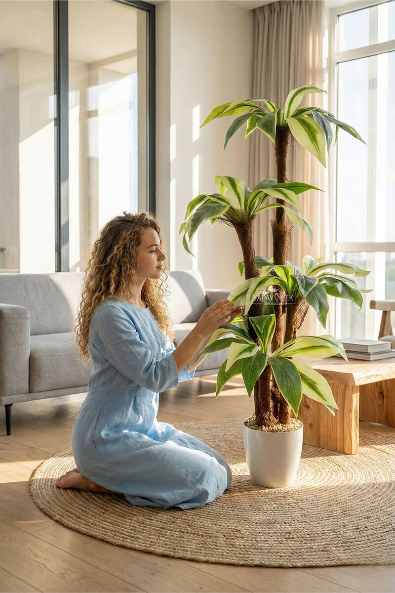 Bodur Yapay Ağaç Cordyline 120 cm Model 4