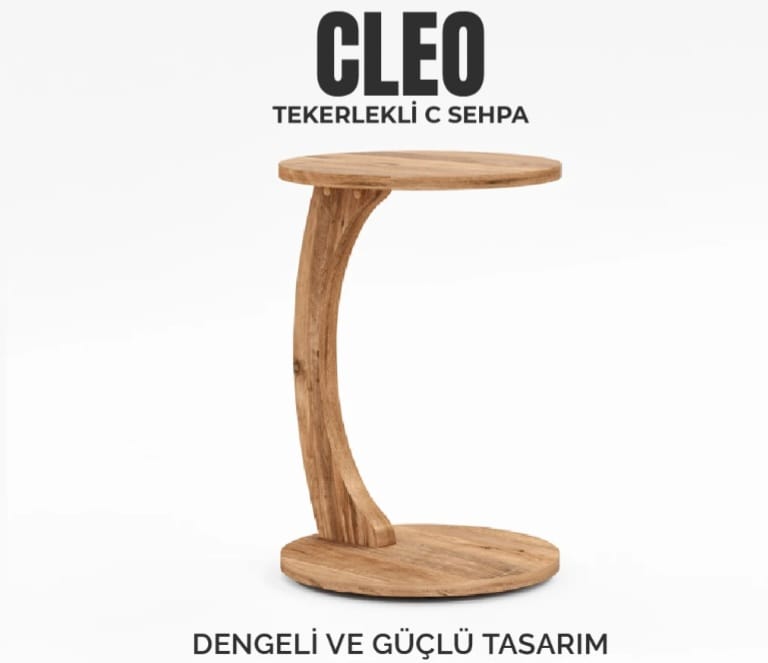 CLEO Tekerlekli C Sehpa