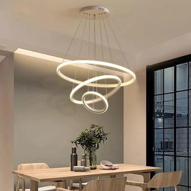 Robin 3'lü Beyaz Beyaz Ledli Modern Avize Robin 3'lü Beyaz Beyaz Ledli Modern Avize