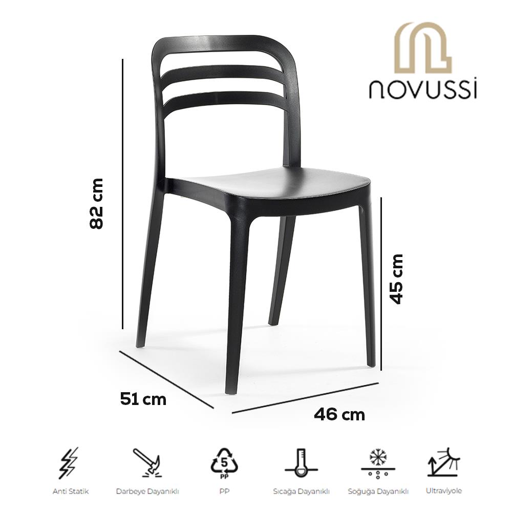 NS8 Masa Takımı 80x80 Masa + 4 Adet Renkli Sandalye