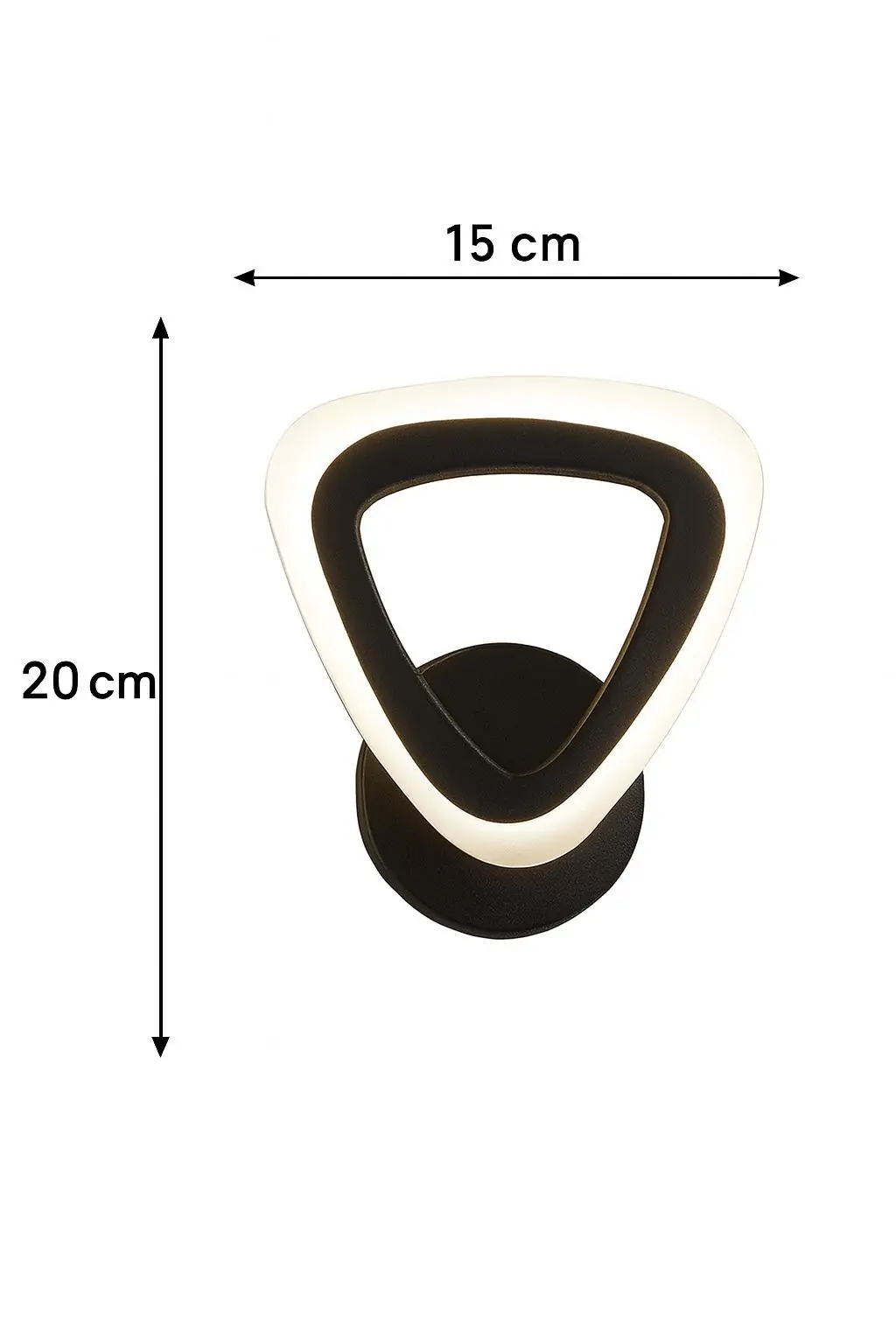 Siyah Mimari 3 Renk Ledli Modern Aplik- Takım 2 Adet Siyah Mimari 3 Renk Ledli Modern Aplik- Takım 2 Adet