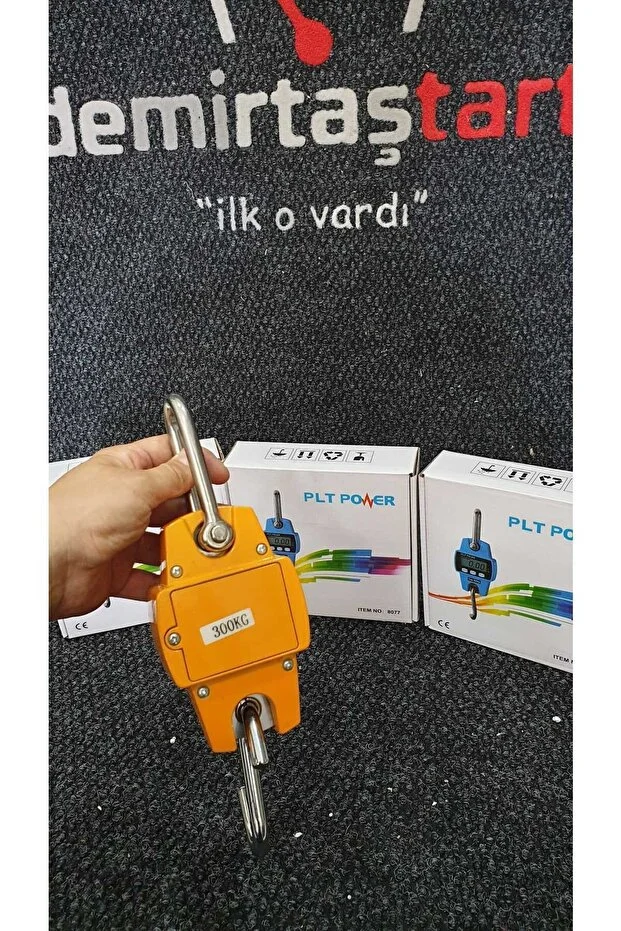 300 Kg Kapasiteli Metal Gövde Askılı Kantar - Vinç Kantarı - Kasap Terazi El Terazisi