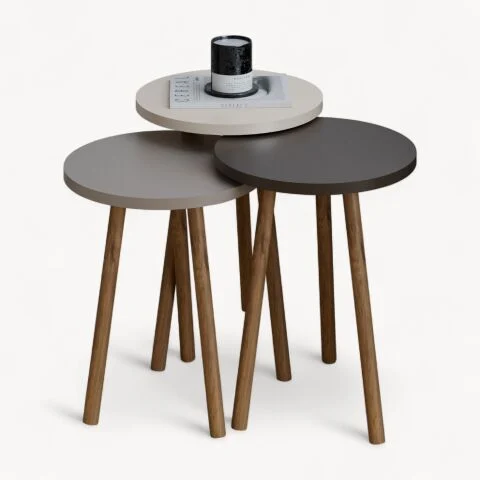 Rena Zigon Sehpa Krem Cappuccino Kahve