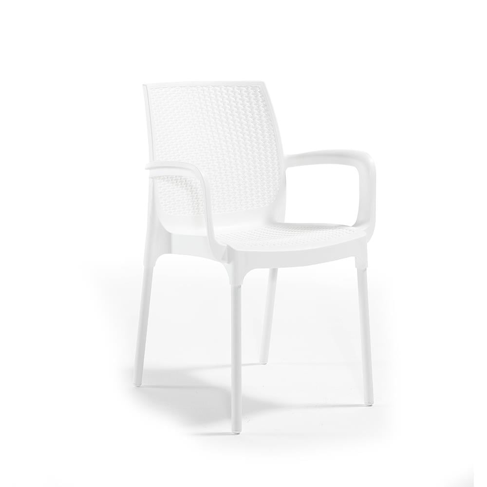 NS4 Rattan Masa Takımı 80x80 Masa + 4 Adet Rattan Sandalye