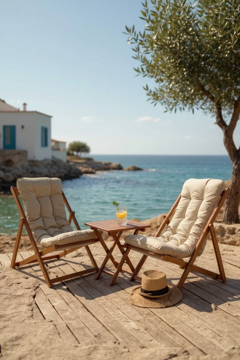 Ahşap şezlong set Ahşap şezlong set