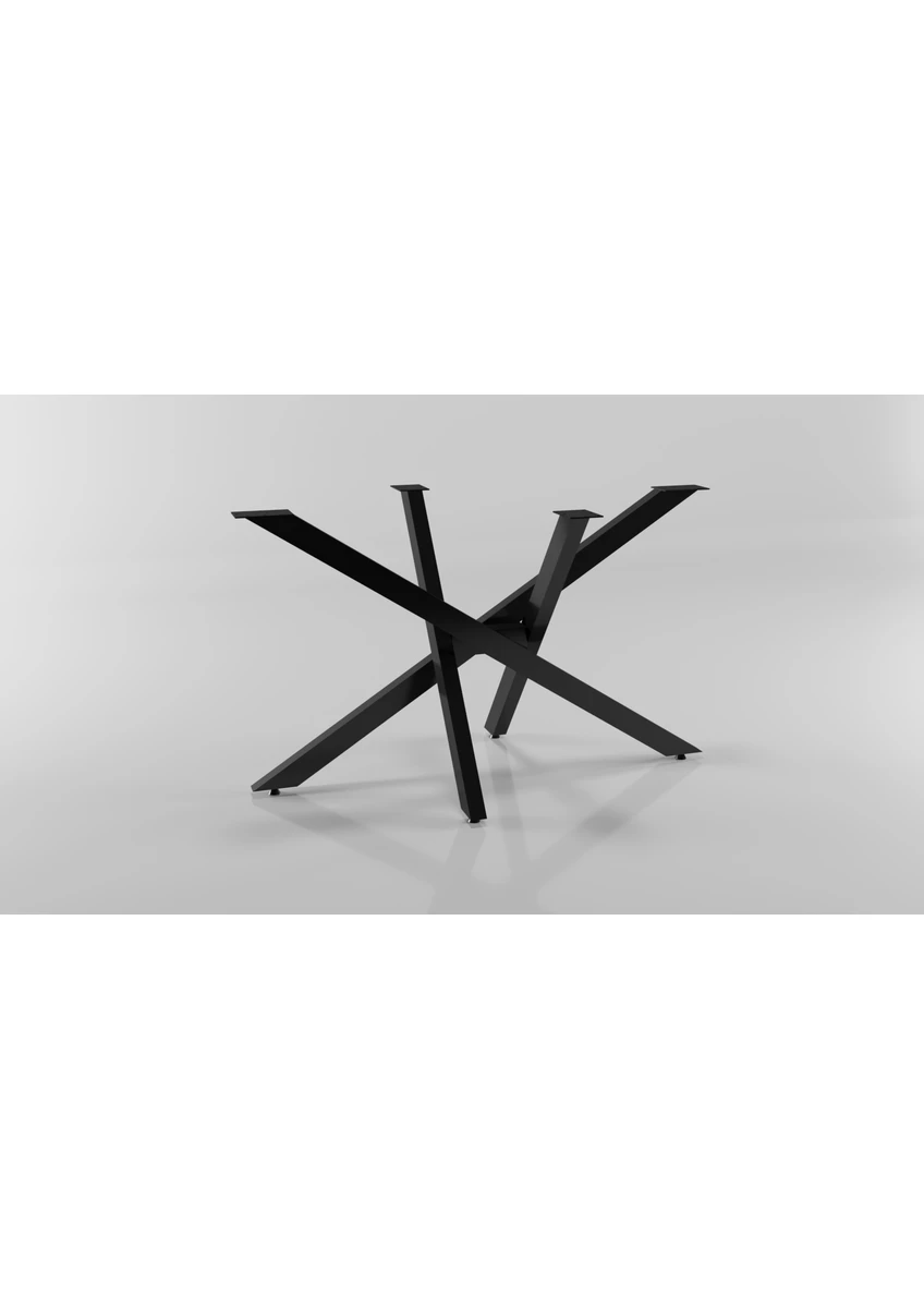 Ahtapot Model Metal Ayak Seti Siyah Metal Masa Ayağı