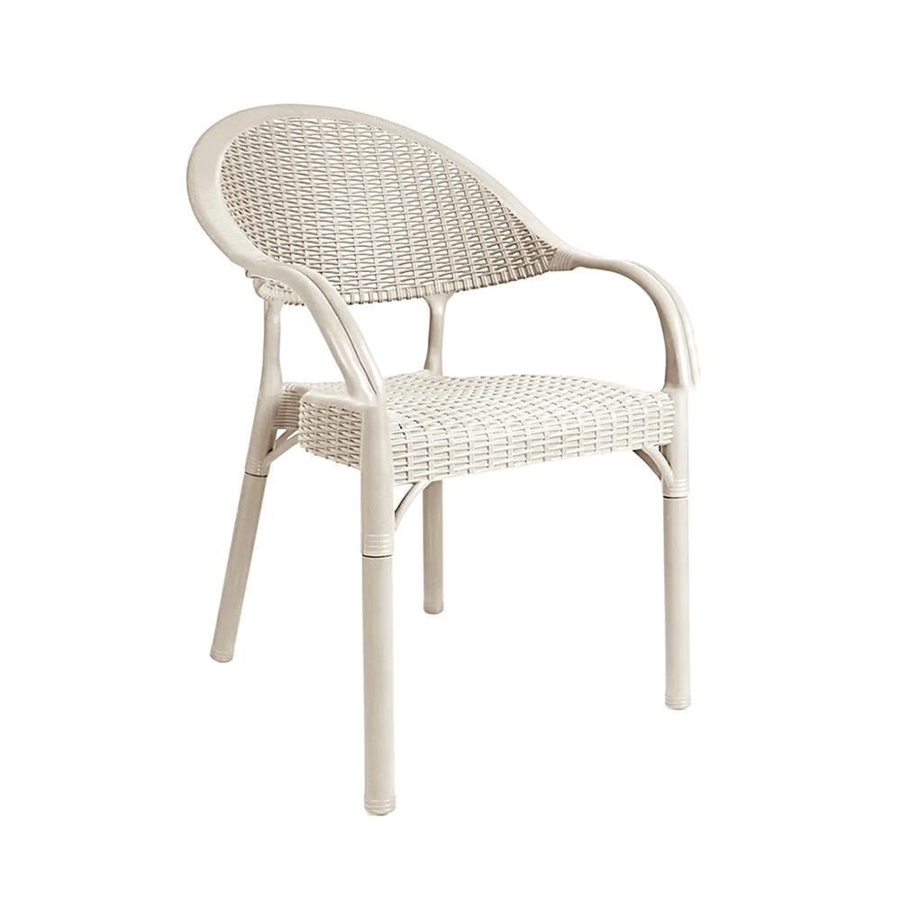 S Bambu Rattan Desenli Koltuk