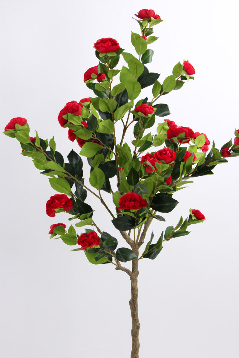 Yapay Premium Gül Ağacı 170 cm Kırmızı