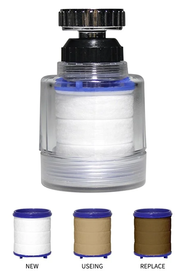 Kireç Önleyici Musluk Başlığı 360 Derece Döner Filtreli Ve Su Tasarufflu