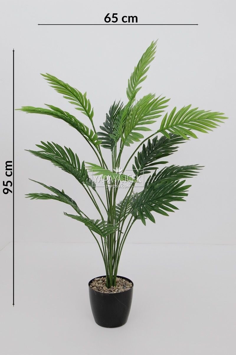 Yapay Ağaç 24 Yapraklı Mini Areka Palmiyesi Ağacı 95 cm