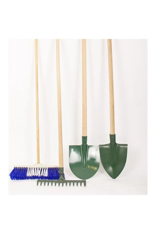 Standart Bahçe Seti 8'li ( Bel+kürek+tırmık+fırça)