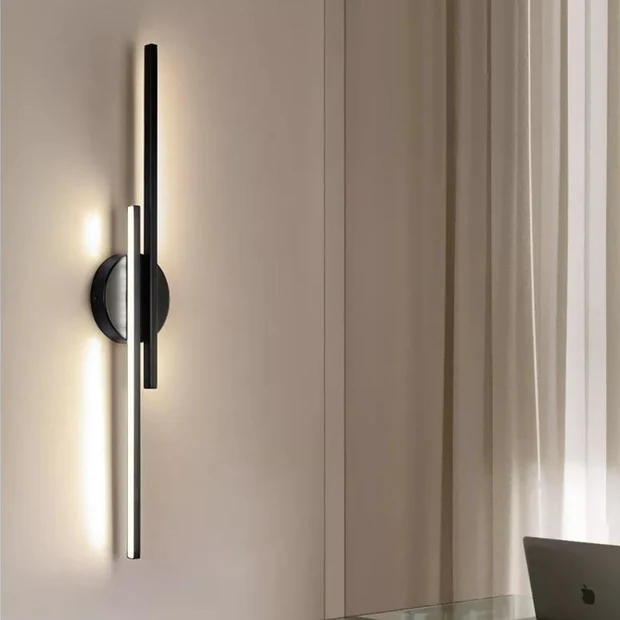 Ada Modern Siyah Dekoratif Günışığı Ledli Aplik