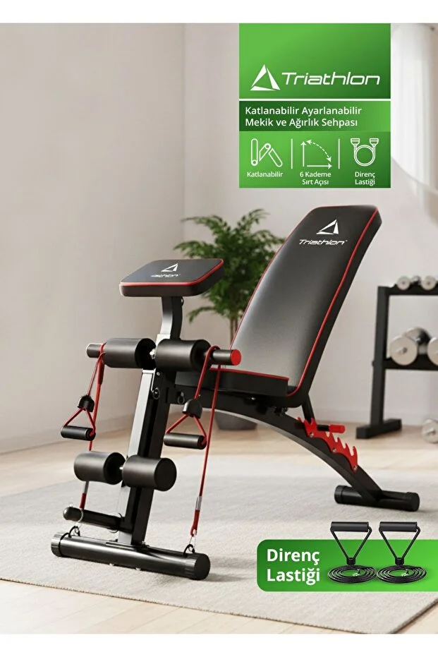 Katlanabilir Ayarlanabilir Mekik ve Ağırlık Sehpası Katlanabilir Ayarlanabilir Mekik ve Ağırlık Sehpası