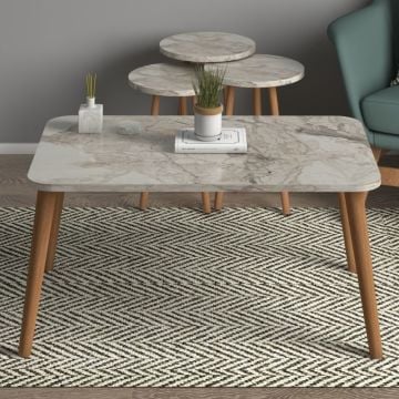 Soul Sehpa Seti Efes Mermer