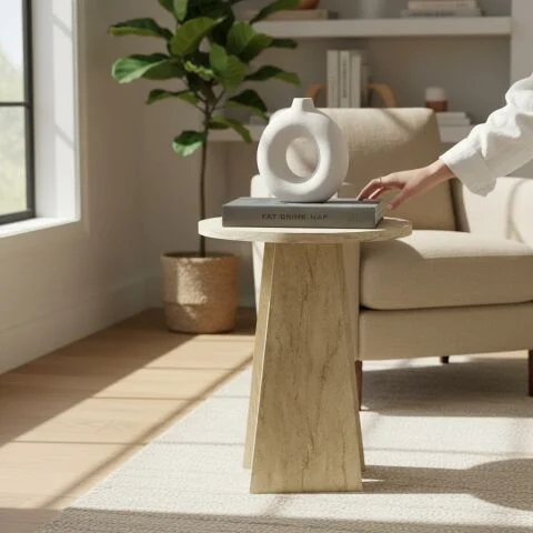 Norty Zigon Sehpa Traverten Norty Zigon Sehpa Traverten