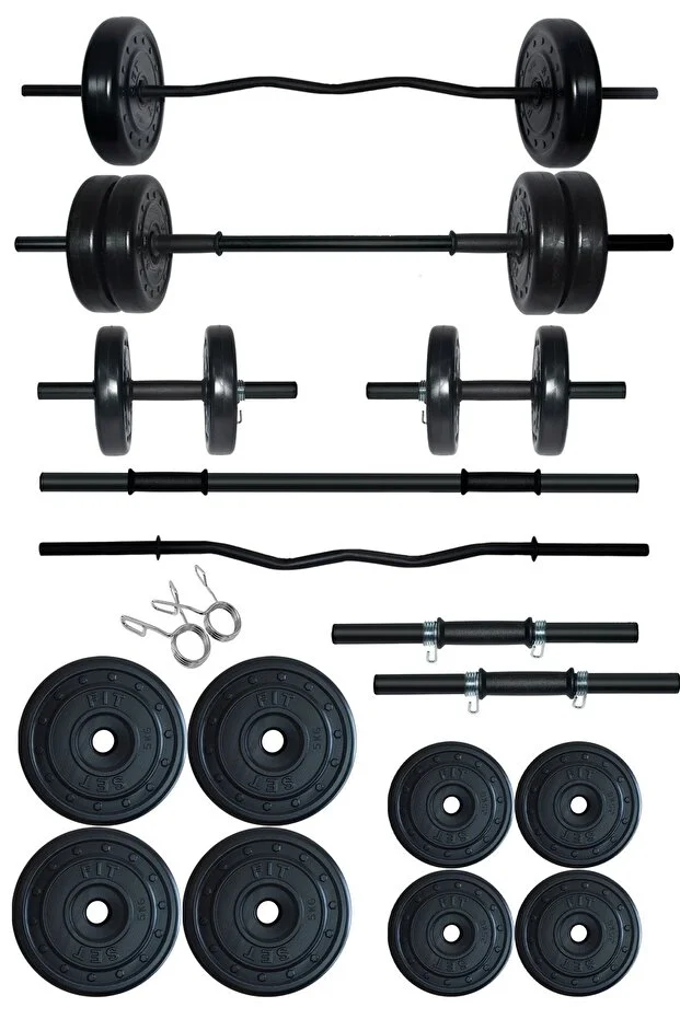 38 kg Z Barlı Halter Seti ve Dambıl Seti Ağırlık Fitness Seti 38 kg Z Barlı Halter Seti ve Dambıl Seti Ağırlık Fitness Seti