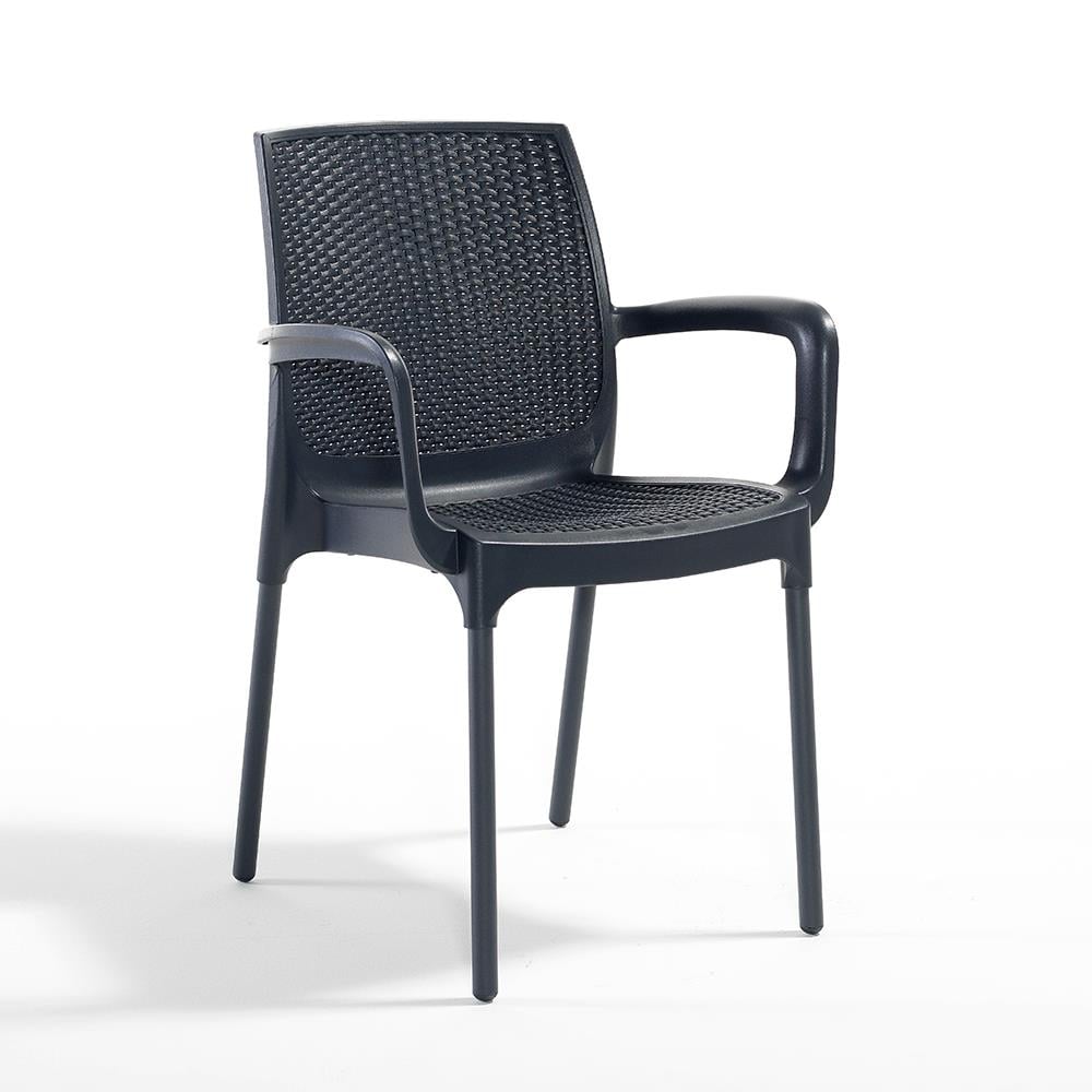 NS4 Rattan Masa Takımı 80x80 Masa + 4 Adet Rattan Sandalye