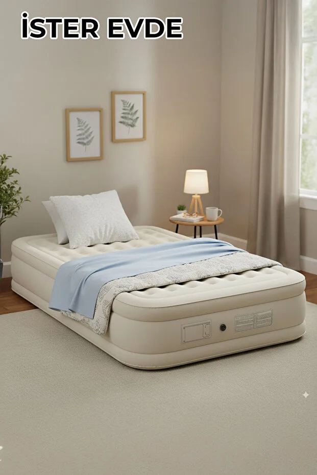 Kendi kendine şişen otomatik tek kişilik yatak Kendi kendine şişen otomatik tek kişilik yatak