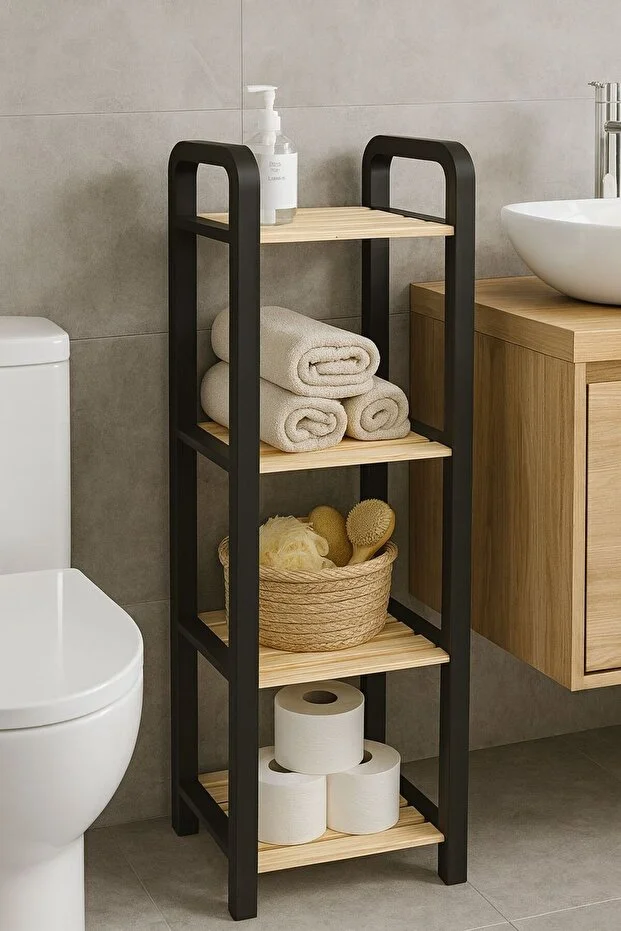 Naturen 4’lü Ahşap Banyo Düzenleyici Naturen 4’lü Ahşap Banyo Düzenleyici