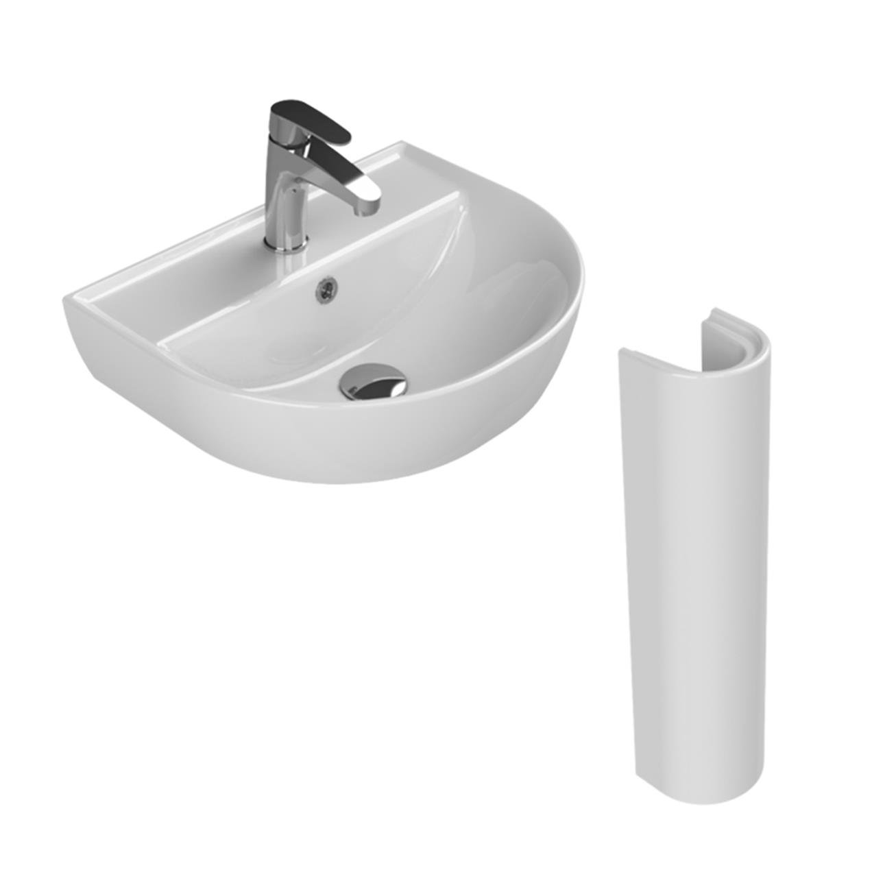 Turkuaz Bella Banyo Lavabo 40*50 cm (Bella Uzun Ayaklı) Turkuaz Bella Banyo Lavabo 40*50 cm (Bella Uzun Ayaklı)