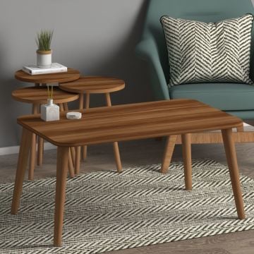 Soul Sehpa Seti Ceviz Soul Sehpa Seti Ceviz