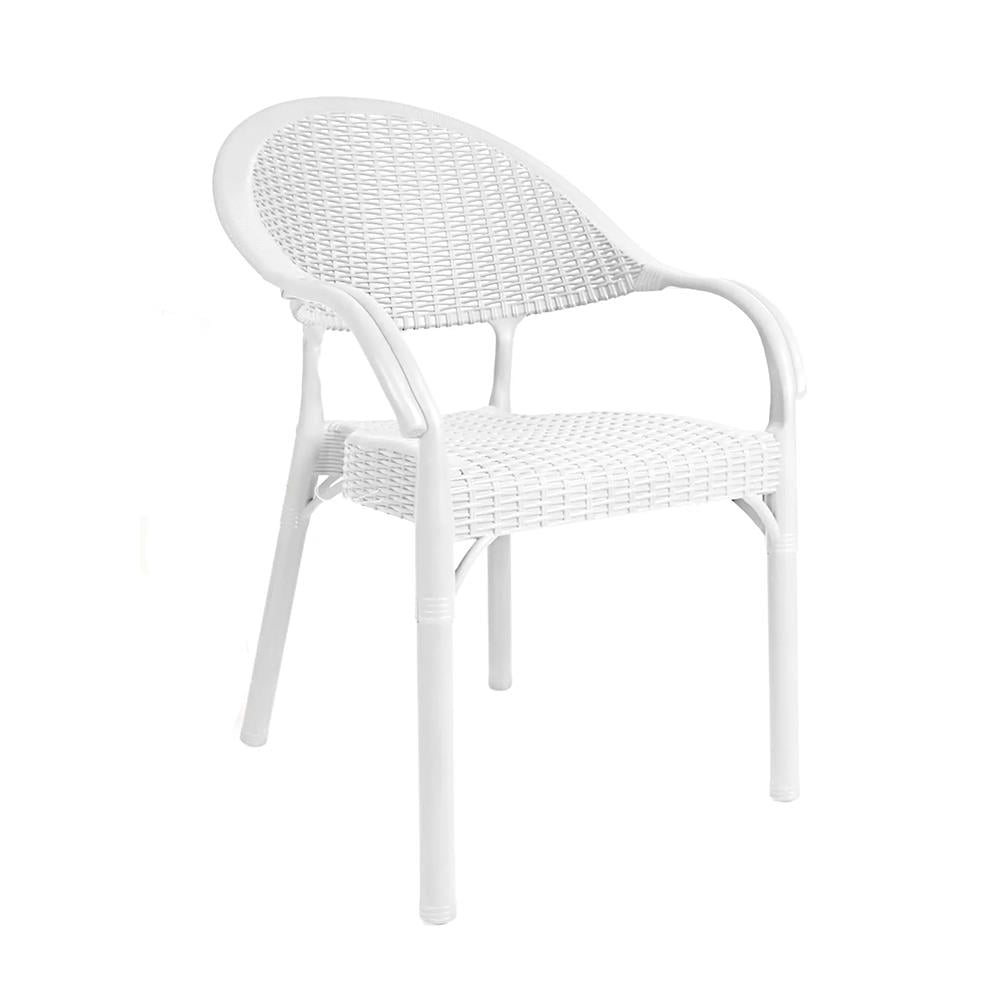 S Bambu Rattan Desenli Koltuk