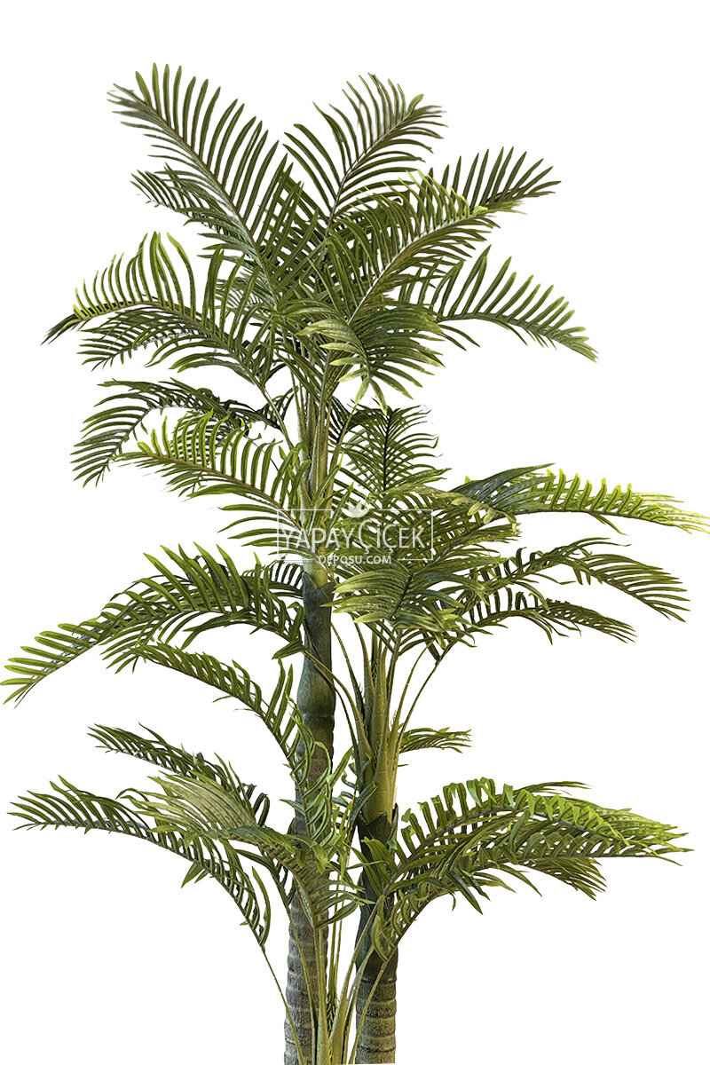 Yapay Ağaç Büyük 3 Gövde Dev Areka Palmiyesi 350 cm