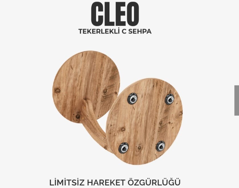 CLEO Tekerlekli C Sehpa