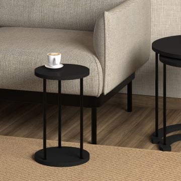 Axis 3’lü Zigon Sehpa – Siyah