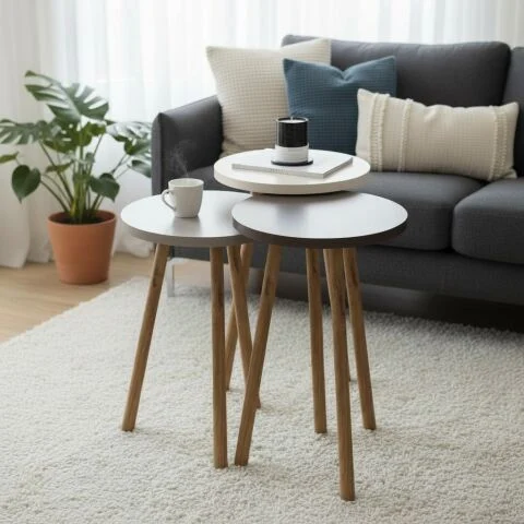 Rena Zigon Sehpa Krem Cappuccino Kahve