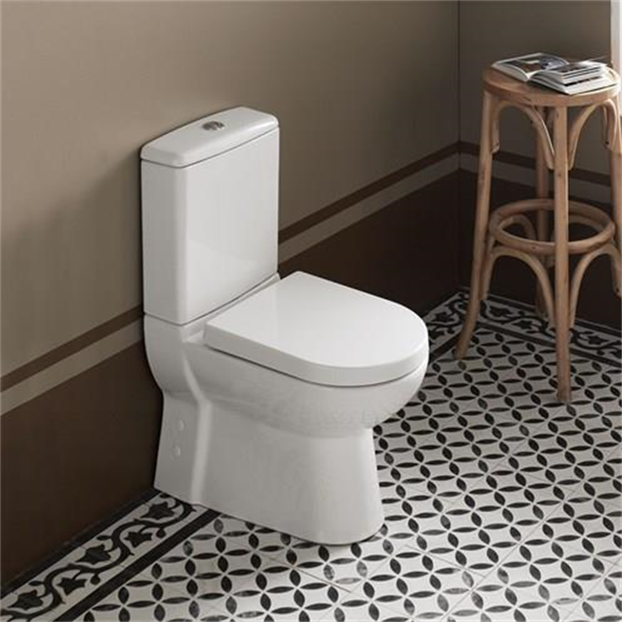 Turkuaz Bella Duvara Sıfır Klozet,Rezervuar,İç Takım,İnci Kapak