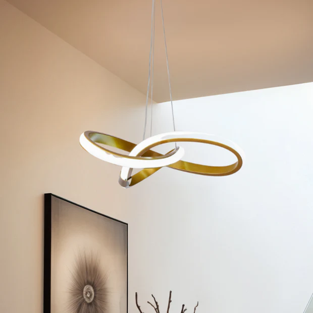 Bonna Modern Tekli Eskitme Sarkıt Led Beyaz Işık Power Ledli Salon Mutfak Oda Hol Ledli Avize