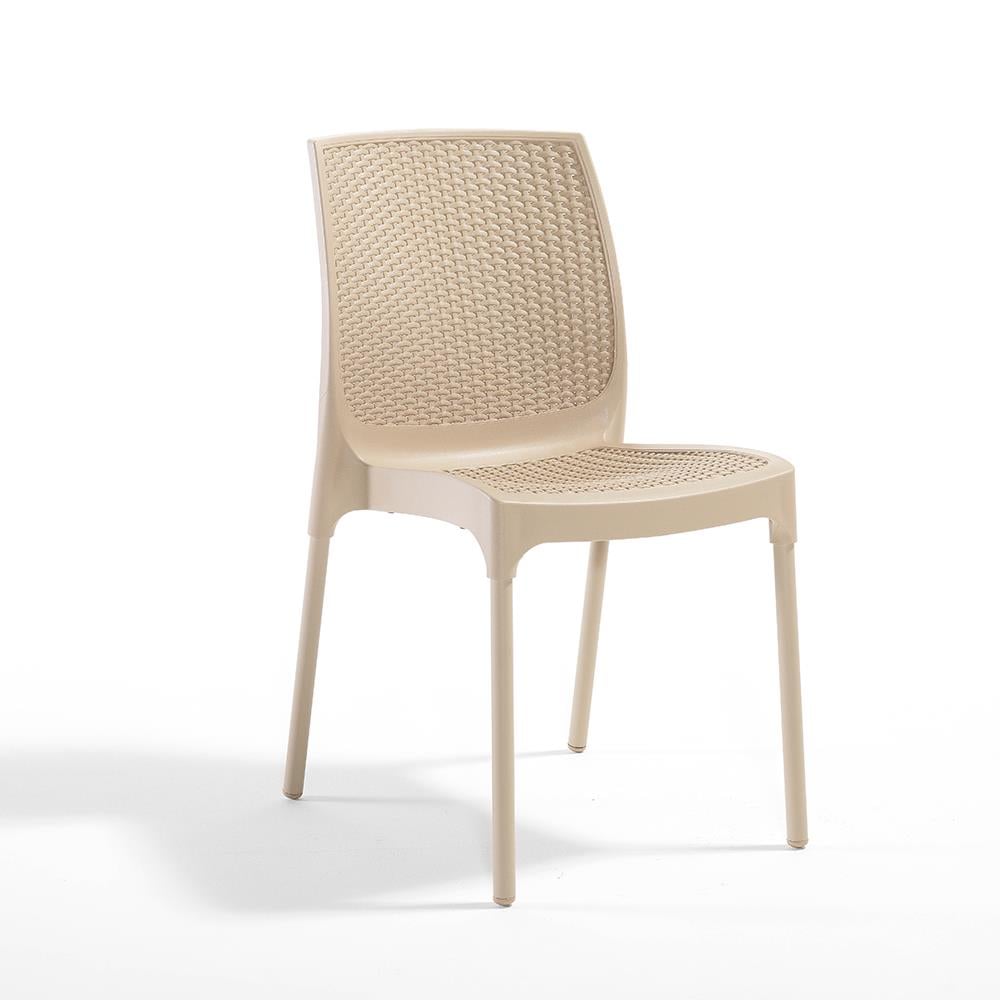 NS5 Rattan Masa Takımı 80x80 Masa + 4 Adet Rattan Sandalye