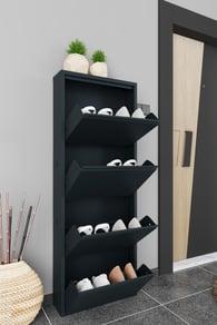 Dörtlü Metal Ayakkabılık Antrasit Formood