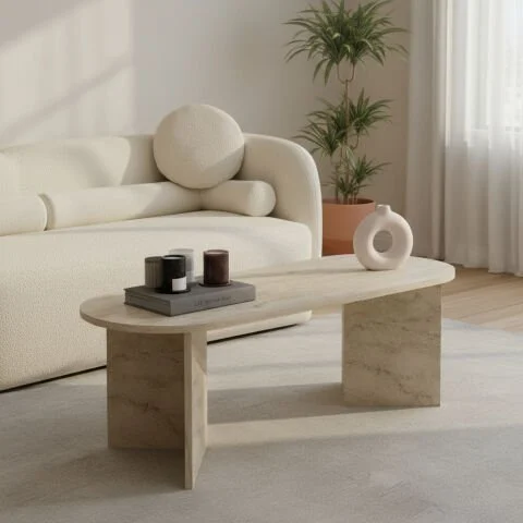 Nardo Orta Sehpa Traverten