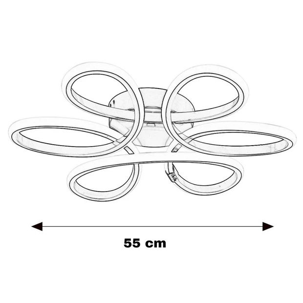 Eskitme Plafonyer Modern Kumandalı 3 Renk Işık Ledli Avize Eskitme Plafonyer Modern Kumandalı 3 Renk Işık Ledli Avize