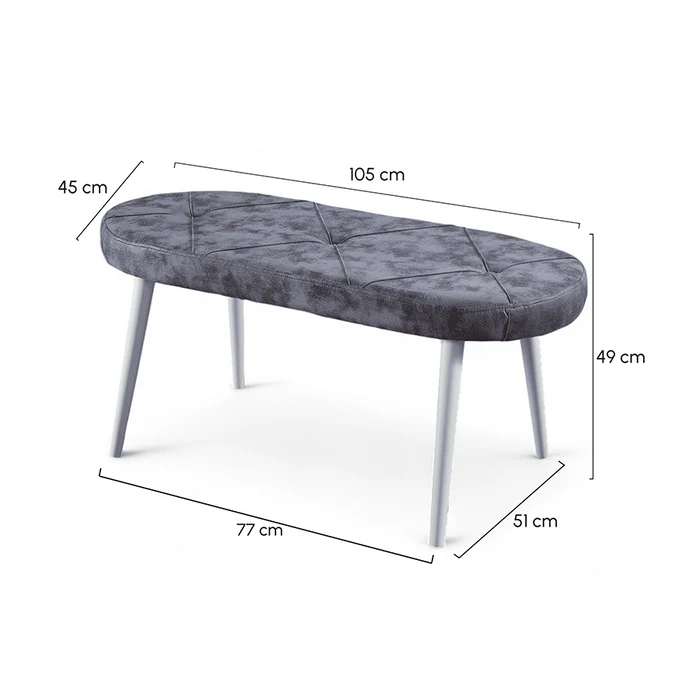 Bench | Milas Kumaş | Beyaz Ayak