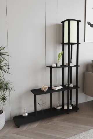 Escaleras Dekoratif Raflı Lambader