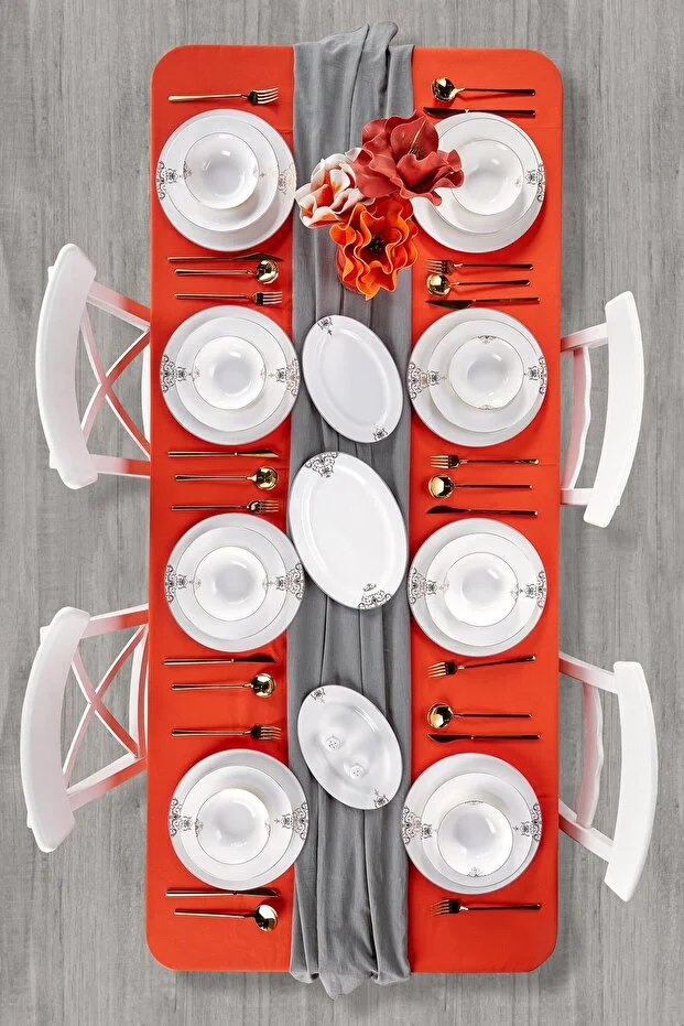 Eliza Carmilla 12 Kişilik 53 Parça Yemek Takımı