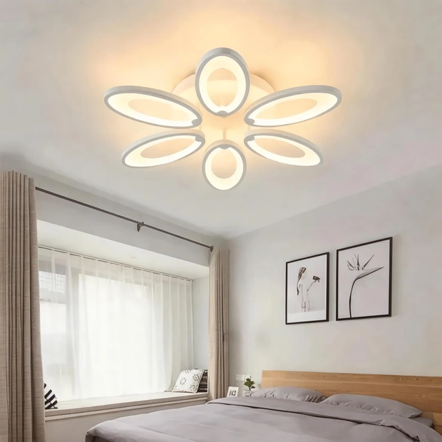 Star 4015 -6 Beyaz Plafonyer Lüks Modern 5'Lİ 3 Renk Ledli Avize Star 4015 -6 Beyaz Plafonyer Lüks Modern 5'Lİ 3 Renk Ledli Avize