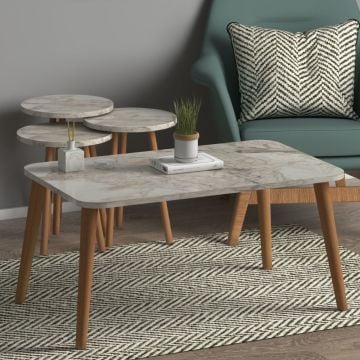 Soul Sehpa Seti Efes Mermer