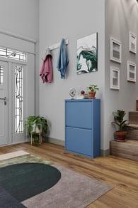 İkili Metal Ayakkabılık Mavi - Ral 5014 Formood