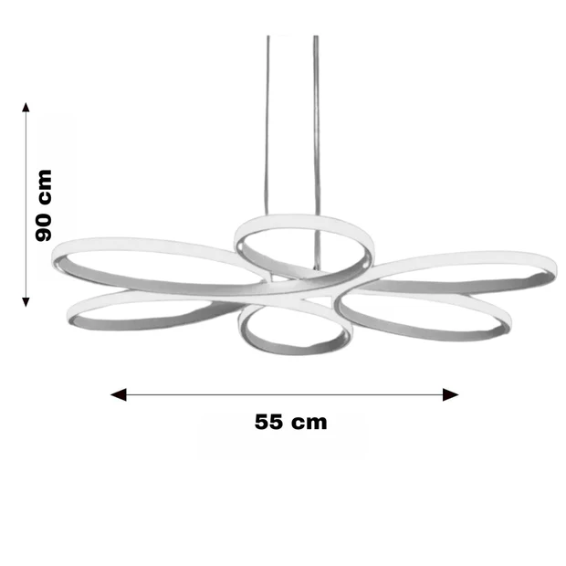 Nipul Beyaz Sarkıt Modern Ultra Süper 3 Renk Işıklı Ledli Avize Nipul Beyaz Sarkıt Modern Ultra Süper 3 Renk Işıklı Ledli Avize