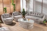 İsabel Bahçe Takımı  Rattan Gri