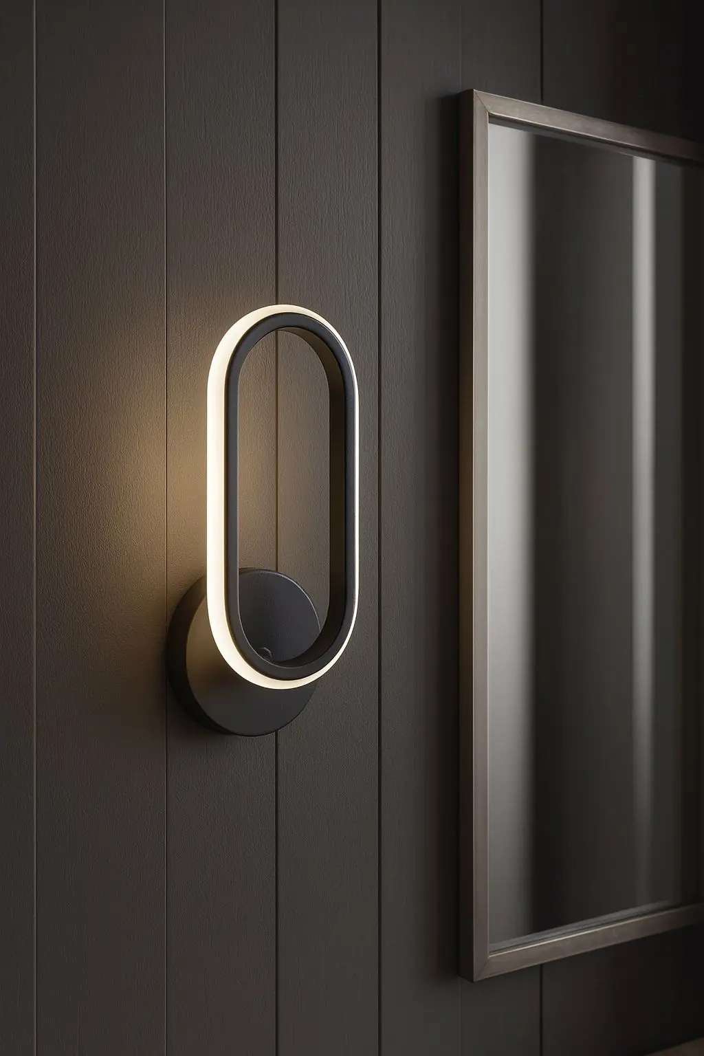 Hermes Siyah Mimari Tasarım Dekoratif Günışığı Ledli Aplik- Takım 2 Adet