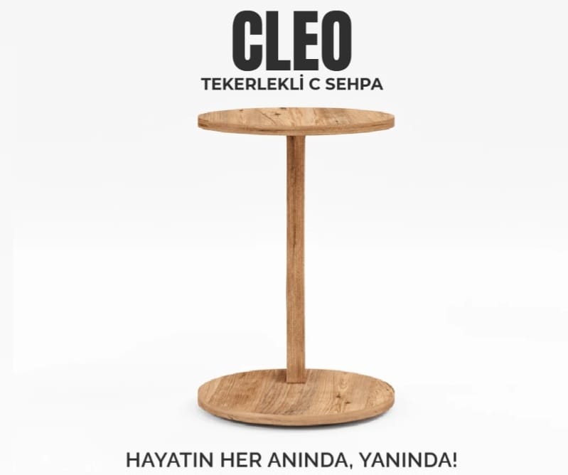 CLEO Tekerlekli C Sehpa