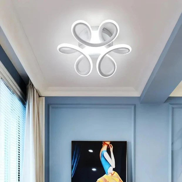 Style Beyaz Plafonyer Ultra Süper Beyaz Ledli Avize