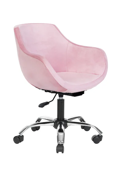 Krom Metal Ayaklı Ofis Çocuk Odası Çalışma Sandalyesi Monoko