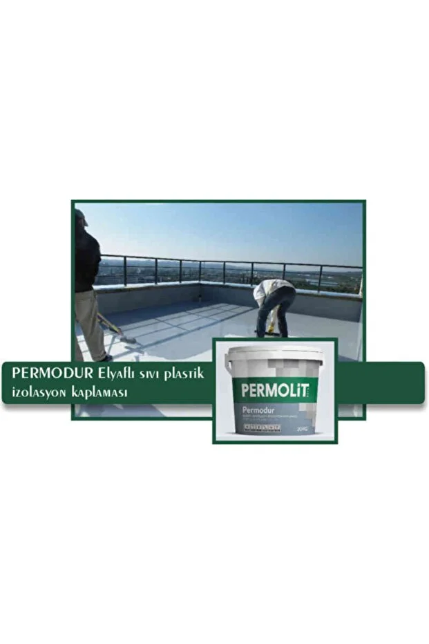 Permolit Permodur Elyaflı Sıvı Plastik Çatı Izolasyon Malzemesi 1 Kg Beyaz